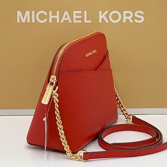 MICHAEL KORS
Jet Set Travel Medium Logo Dome Crossbody Bag FLAME COLOR - Picture 3 of 15